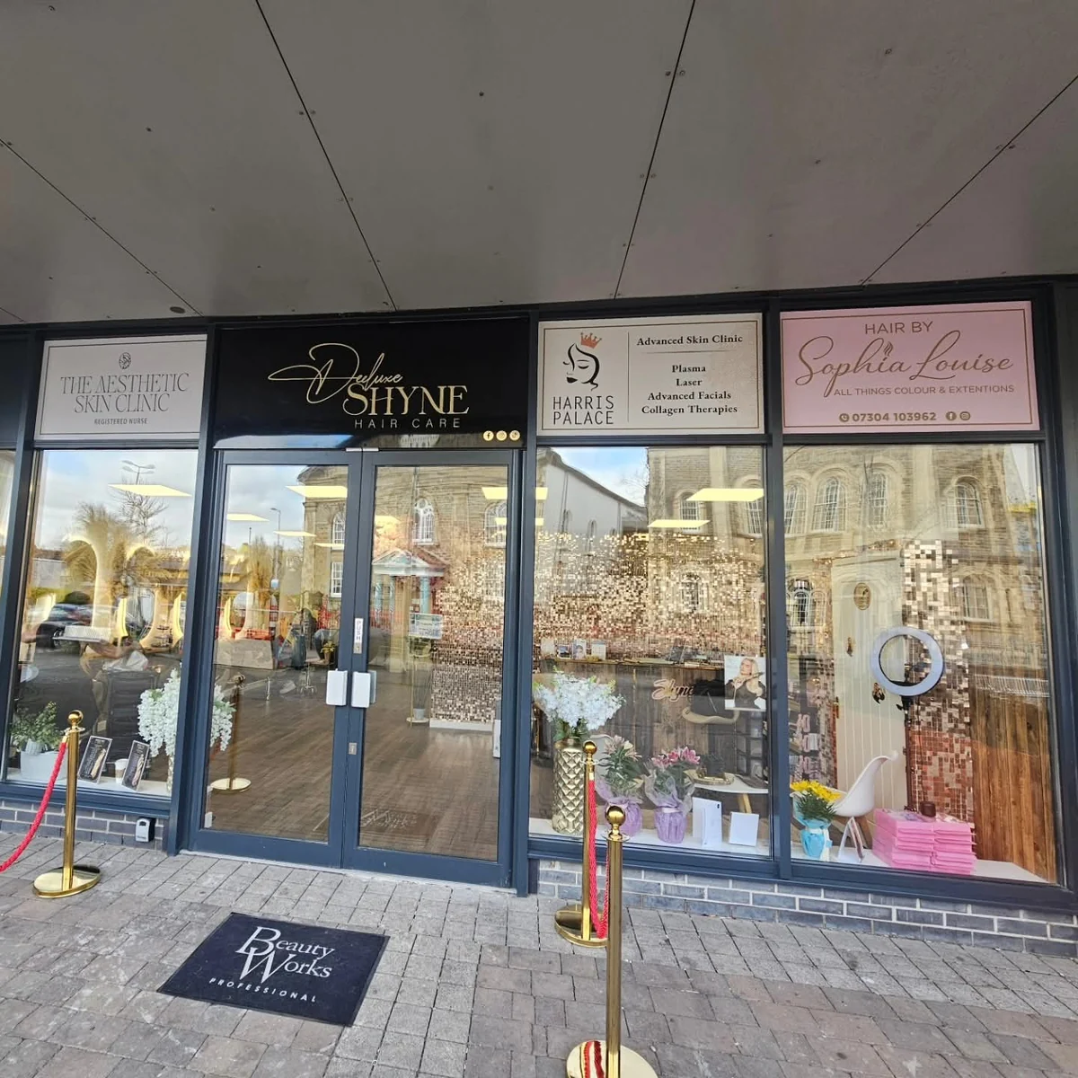The Harris Palace clinic entrance at the Retail and Leisure Quarter in Llanelli